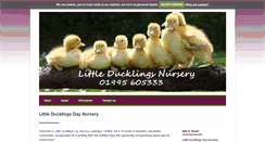 Desktop Screenshot of littleducklingsnursery.net