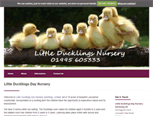 Tablet Screenshot of littleducklingsnursery.net